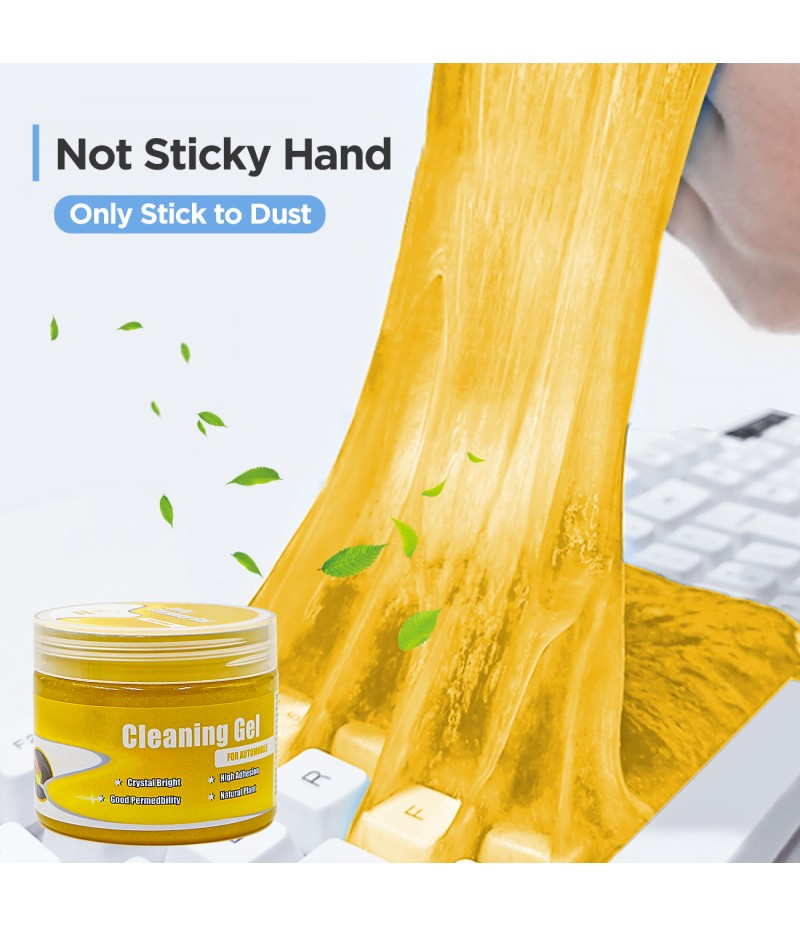 Universal Cleaning Gel for Car Vents, Keyboards,Car Interiors,Home, Electronics Remove Dust Cleaning Gel (Yellow + Red)