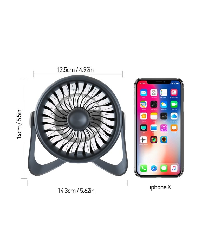 Houselog USB Desk Fan Bedside Fan,Mosquito-Repellent,Essential-Oil-Diffused,USB Powered and Rechargeable Battery Operated Table Fan,Mini and Portable Baby Cooling Fan for Beach,White